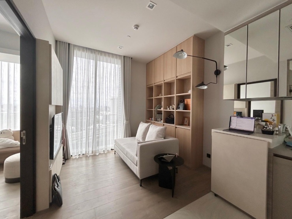 For RentCondoLadprao, Central Ladprao : For rent, 1 bedroom, newly decorated garden view, The Crest Park Residences project.