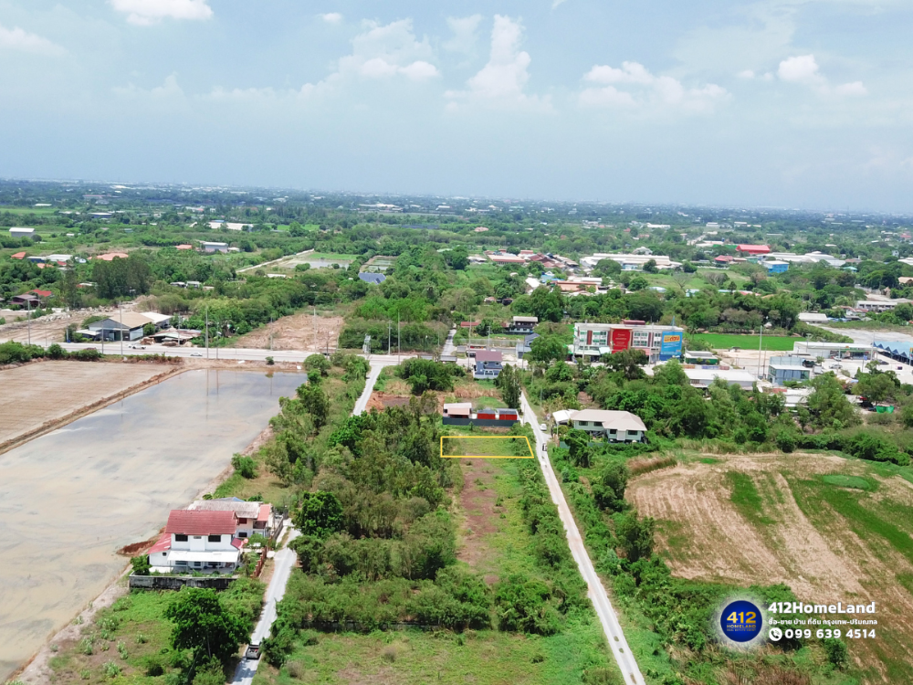 For SaleLandNakhon Pathom : Land for sale, 87 sq m, on the road, cheap price, convenient travel, near the city, Khlong Yong Subdistrict, Phutthamonthon District, Nakhon Pathom Province, price 1.04 million baht.