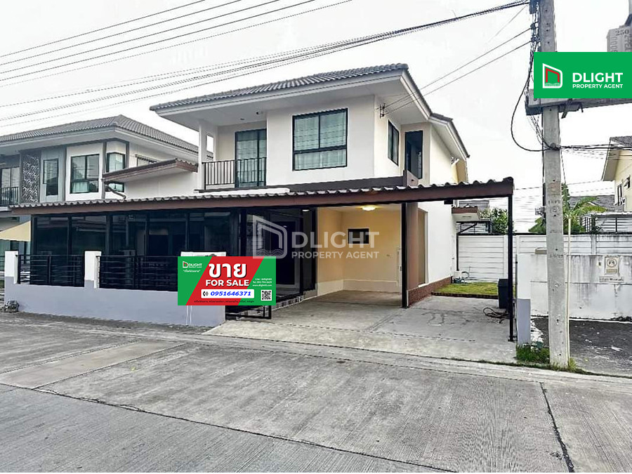 ขายบ้านปทุมธานี รังสิต ธรรมศาสตร์ : บ้านเดี่ยว เดอะทรัสต์ คลองสี่ 53.6 ตร.ว. 210 ตร.ม. 4 นอน 2 น้ำ ราคา 3.95 ล้านบาท  ตกแต่งพร้อมเข้าอยู่ทำเลดี