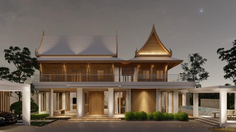 ขายบ้านบางนา แบริ่ง ลาซาล : ❖ บ้านเรือนไทยประยุกต์ ❖ เรือนไม้สักแท้เก่าแก่ล้ำค่า อายุไม้100ปี+ บ้านถูกฮวงจุ้ย | ถนนบางนา-ตราด กม.38 | 2 ชั้น 3ห้องนอน มีระเบียงชั้น2รอบบ้าน | ที่จอดรถ 7+ คัน