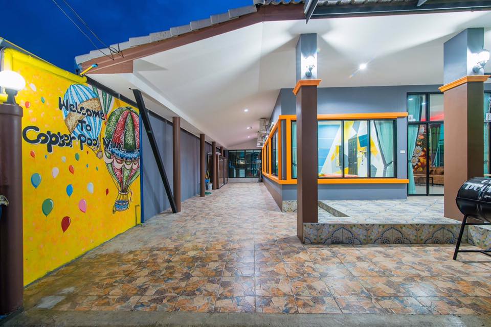 For SaleHotel&Apartment BusinessCha-am Phetchaburi : Pool villa for sale, 24 beds, Cha-am, beautifully decorated, 7 air conditioners, fully furnished. Open to customers now, Phetchaburi