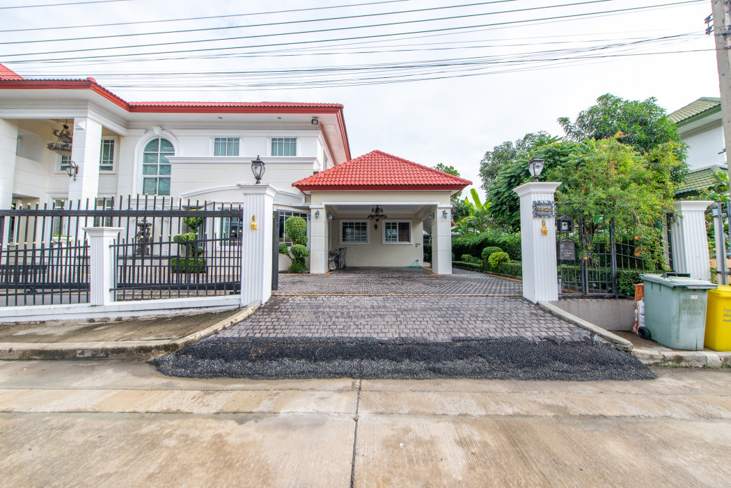 ขายบ้านสมุทรปราการ สำโรง : ขายบ้านเดี่ยว แต่งสวยมาก Place & Park ประชาอุทิศ 90 696 ตรม 4นอน 3น้ำ ใกล้ BTS สายสีม่วง