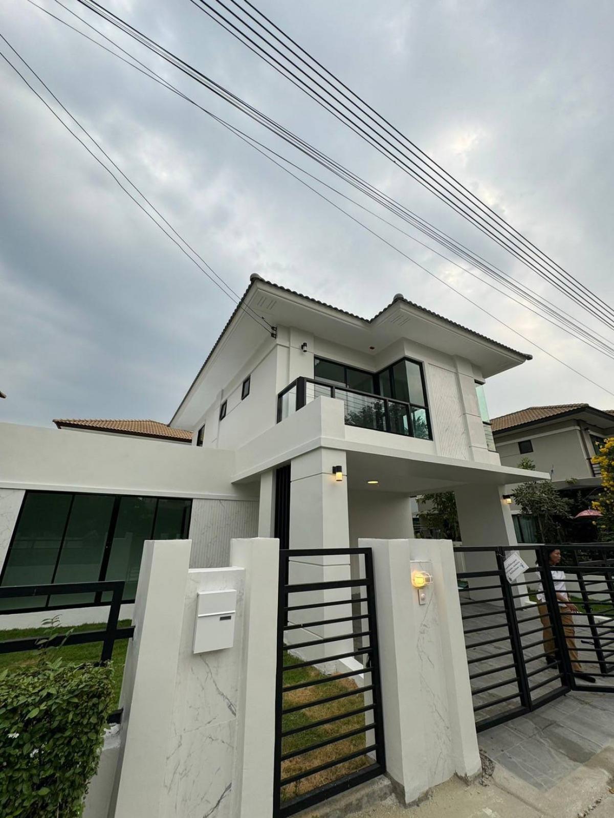 For SaleHousePathum Thani,Rangsit, Thammasat : Single house, 4 bedrooms, Fah Piyarom Village, Lam Luk Ka Klong 6, Nesto Phase 11.