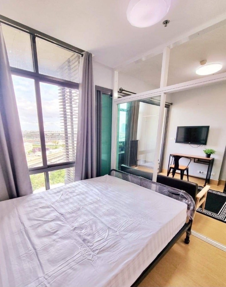 For RentCondoOnnut, Udomsuk : ideo blucove Sukhumvit, 1 bedroom, 27 sq m., beautiful room, fully furnished, washing machine, 13,500 baht.