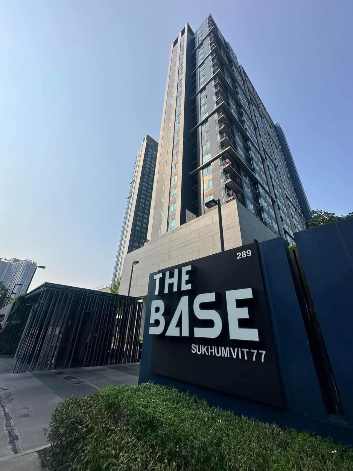 For RentCondoOnnut, Udomsuk : The Base Sukhumvit 77, next to BTS On Nut, 800 meters. The Base Sukhumvit 77 🥰🙏☘️ near #BTS On Nut, only 800 meters. This is a very good location, convenient to travel, opposite Big C. There are many shopping malls, close to each other is a market. Its ve