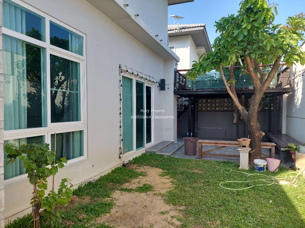 For SaleHouseBangna, Bearing, Lasalle : Manthana 2 Bangna Km.7, private corner house. Soi Ratchawinit Bang Kaew