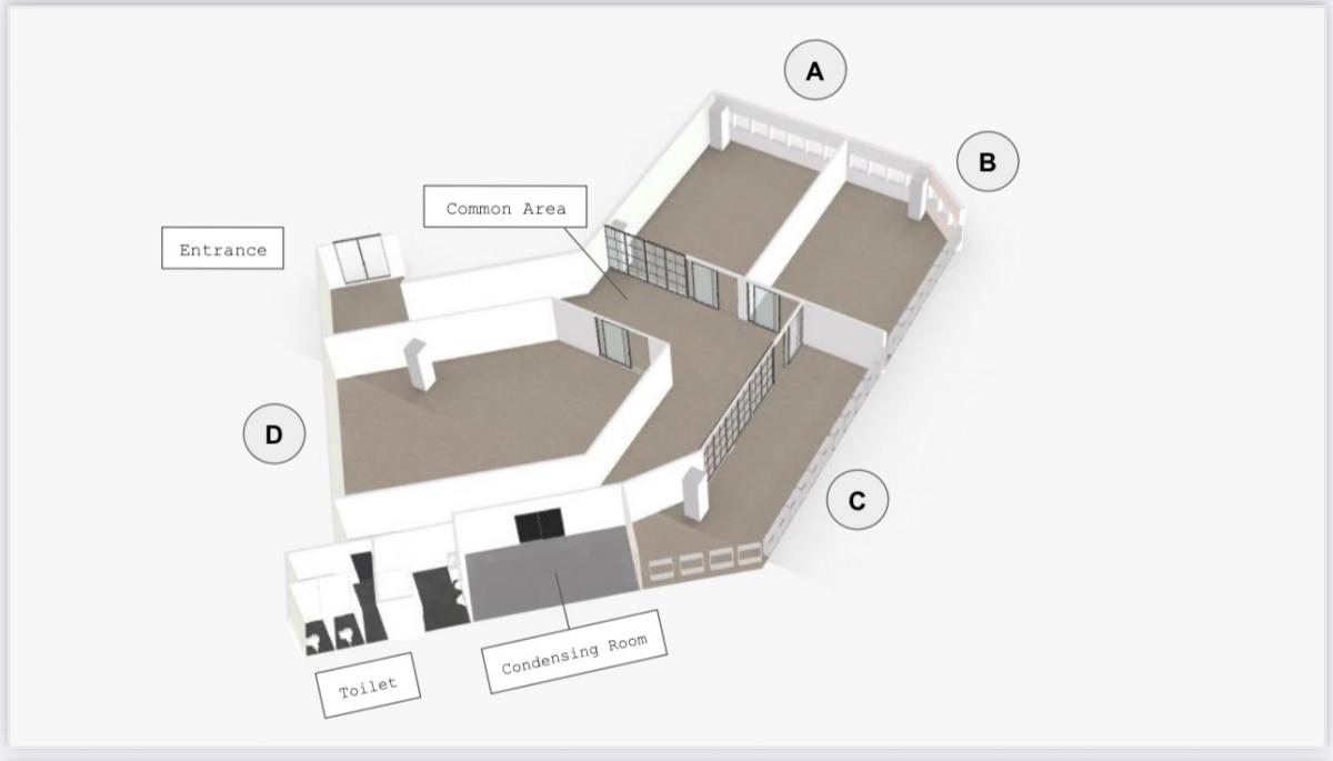 For RentOfficeRama3 (Riverside),Satupadit : Office for rent, River view, BRT, Dan Temple, with convenient parking.