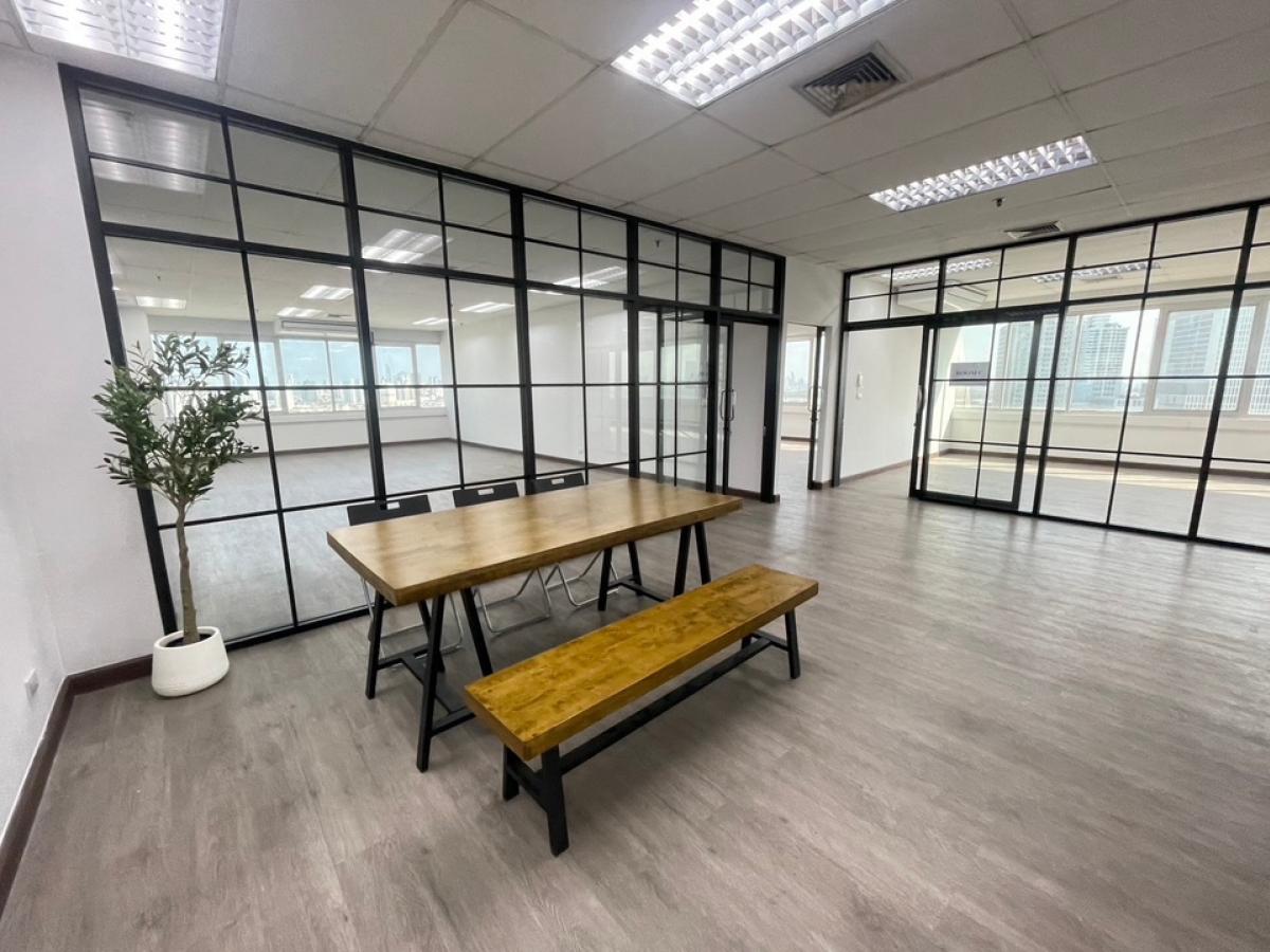 For RentOfficeRama3 (Riverside),Satupadit : Office for rent, River view, BRT, Dan Temple, with convenient parking.
