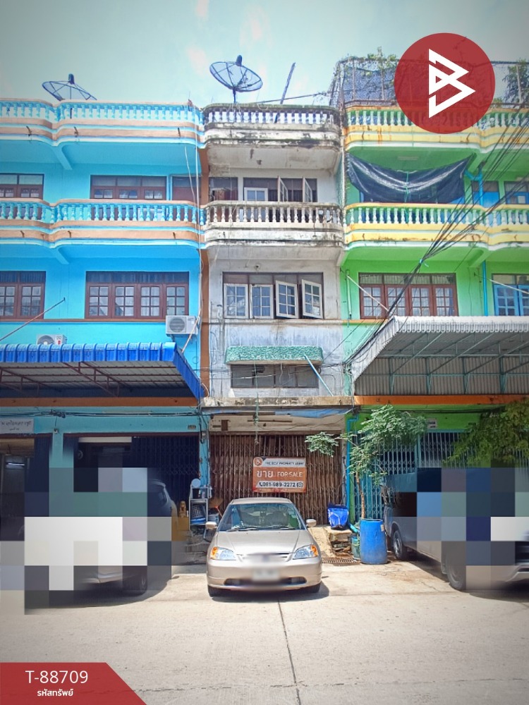 For SaleShop HouseRama 2, Bang Khun Thian : 3-story commercial building for sale, Soi Thian Talay 26, Bang Khun Thian, Bangkok