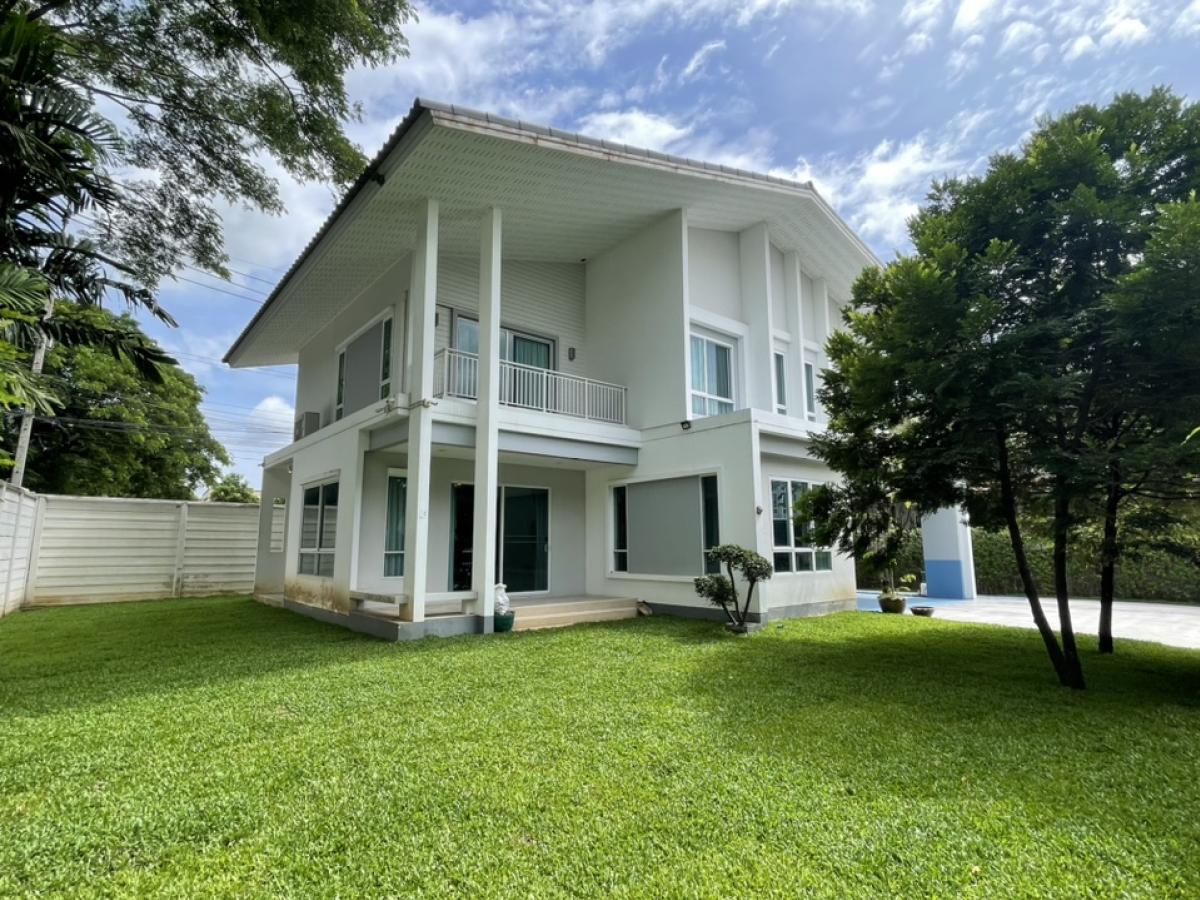 ให้เช่าบ้านนวมินทร์ รามอินทรา : ให้เช่าบ้านเดี่ยว 2 ชั้น โครงการ ฮาบิเทีย โมทีฟ ปัญญาอินทรา (Habitia Motif Panyaintra)วิวสนามกอล์ฟ แปลงมุมในลดเหลือ 55,000 บาท