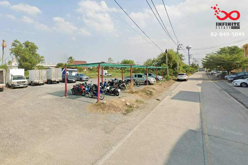 For SaleLandPathum Thani,Rangsit, Thammasat : Empty land for sale, 391.4 square wah, Pathum Thani-Sam Khok-Sena Road, Pathum Thani.