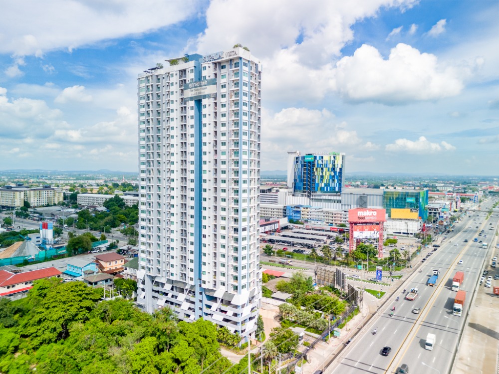 ขายคอนโดศรีราชา แหลมฉบัง บ้านบึง : 1-bedroom apartment for sale with a 3-year rental guarantee in Laem Chabang Supalai Vista Condominium