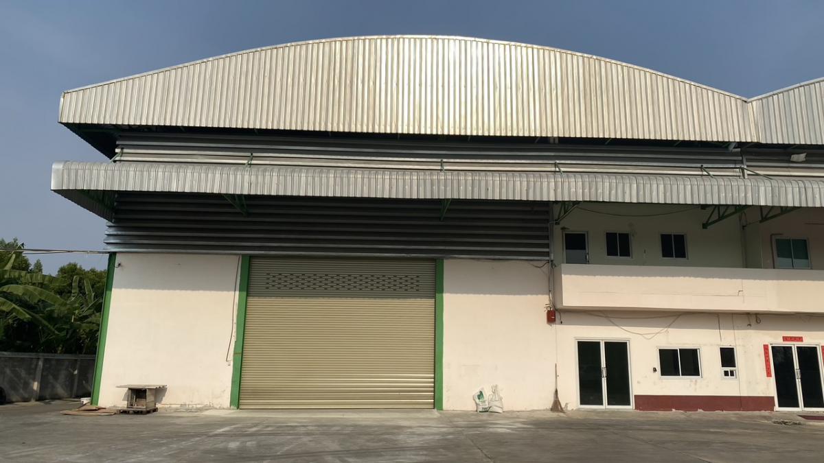 For RentFactoryMahachai Samut Sakhon : Factory rental 1200 sqm, together with offices and workers at Khok Krabue Subdistrict, Samut Sakhon Province, requesting Ror. 4
