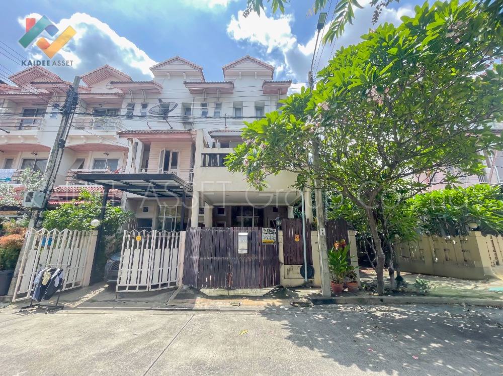 For SaleTownhomeVipawadee, Don Mueang, Lak Si : Townhouse Baan Rim Suan, Don Mueang, Pracha Uthit, 12 houses along the edge