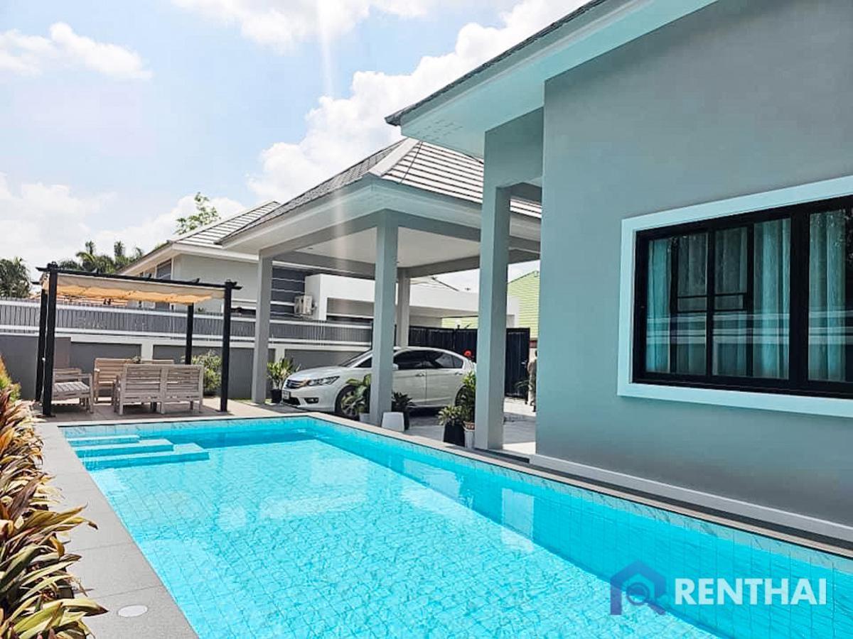 For SalePattaya, Bangsaen, Chonburi : Brand-new pool Villa fully furnished, ready to move in