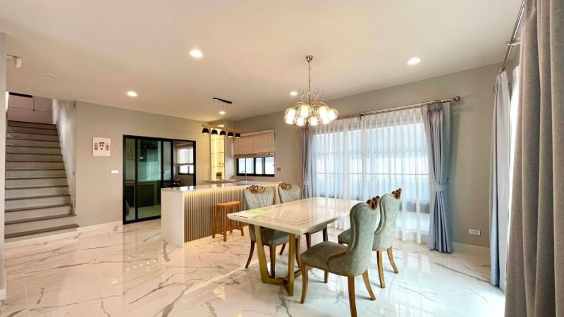 For RentHouseLadkrabang, Suwannaphum Airport : K-5767 For rent/sale! Setthasiri Bangna Suvarnabhumi, beautiful house, ready to move in.