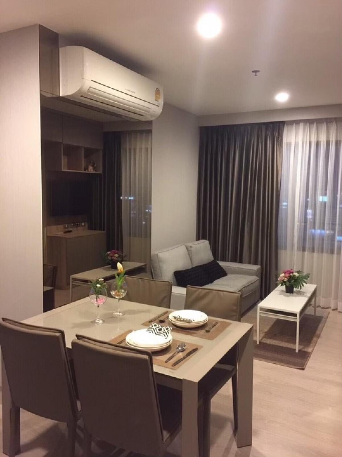 ให้เช่าคอนโด : for RENT : 2Bed 1Bath Rhythm Asoke 2 #MRT rama 9 ห้องสวย น่าอยู่ Please call : 095-3905490 