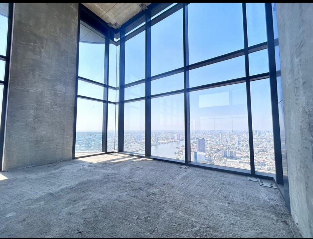 For SaleCondoRama3 (Riverside),Satupadit : 📢👇Petfriendly huge size duplex PENTHOUSE  at one of luxury place by the river spacious river view, long big balcony, quiet and peaceful place near Sathorn, Shrewsbury international school, Terminal 21 Rama 3, Homepro, Central Rama 3, ***Bareshell.Picture