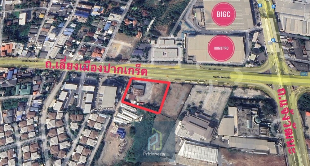 ขายที่ดินแจ้งวัฒนะ เมืองทอง : ขาย ที่ดิน 2-2-99 ไร่ ถมแล้ว ติด ถ.เลี่ยงเมืองปากเกร็ด นนทบุรี ใกล้ ถ. แจ้งวัฒนะ