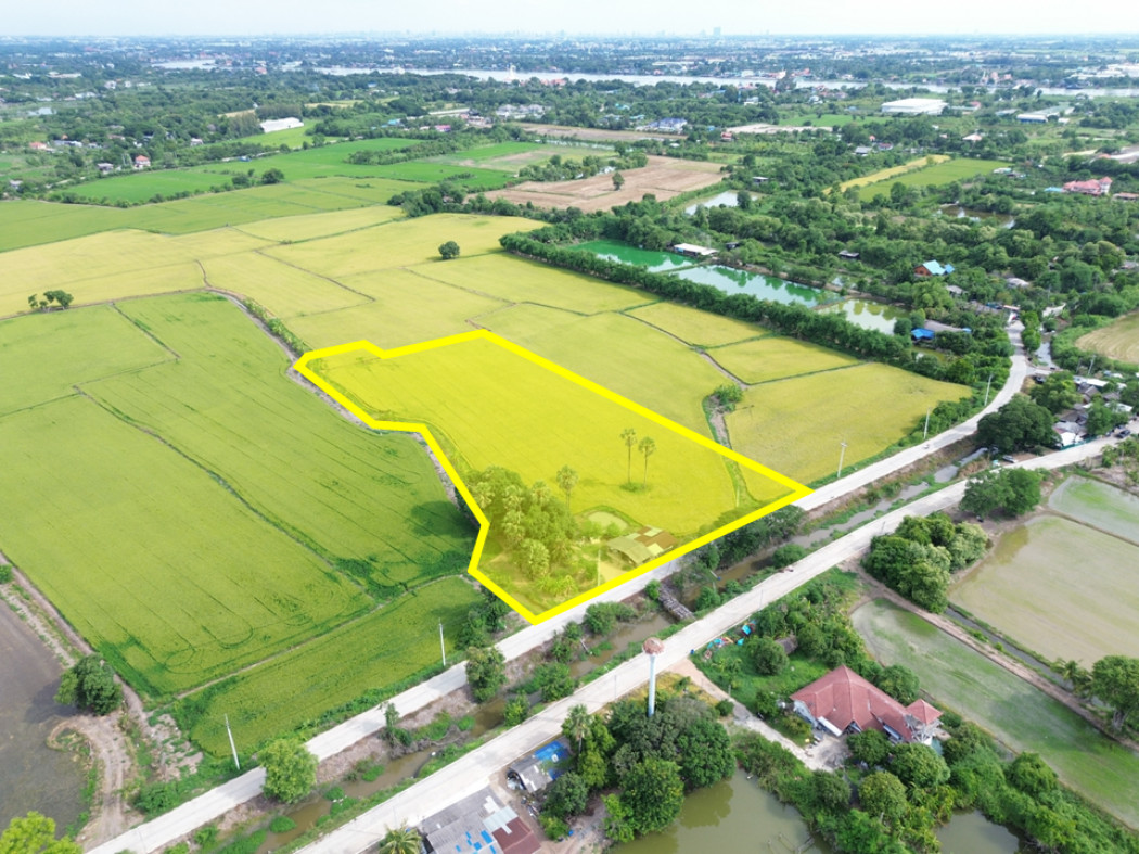 For SaleLandPathum Thani,Rangsit, Thammasat : Land for sale, Ruam Jai 2 Alley, Ban Pathum, Sam Khok, 9 rai 2 ngan 65.7 sq w, Ideal for Building warehouses, factories, or land development