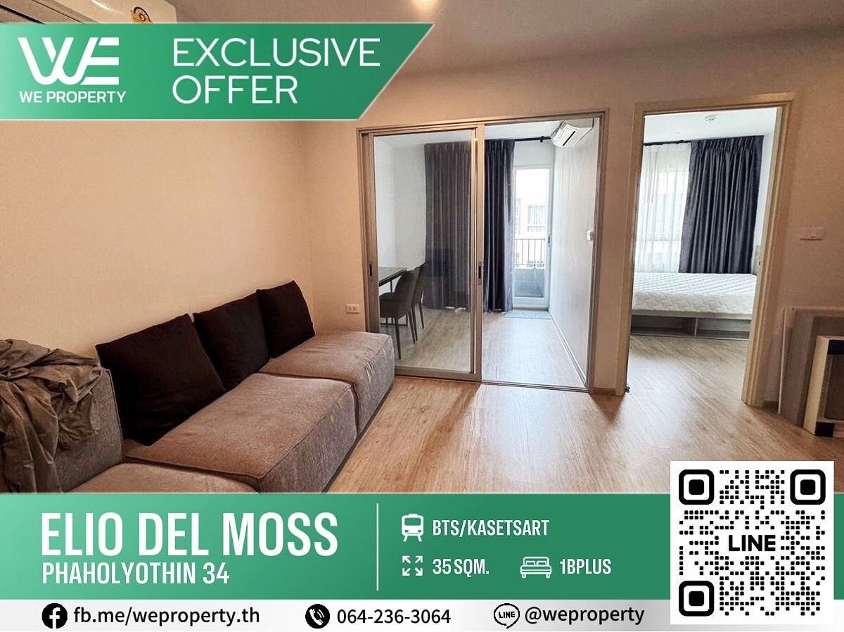 For SaleCondoKasetsart, Ratchayothin : Never rented out, fully furnished⭐Elio Del Moss Phahon Yothin 34