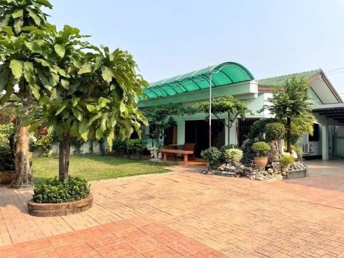 For SaleHouseVipawadee, Don Mueang, Lak Si : 📢👇For sale: 2 detached houses and an office building. Can live and do business Spacious land shady with ornamental trees and fruit trees, opposite Don Mueang Airport. Not in the line of takeoff and landing of the plane No airplane noise, convenient travel