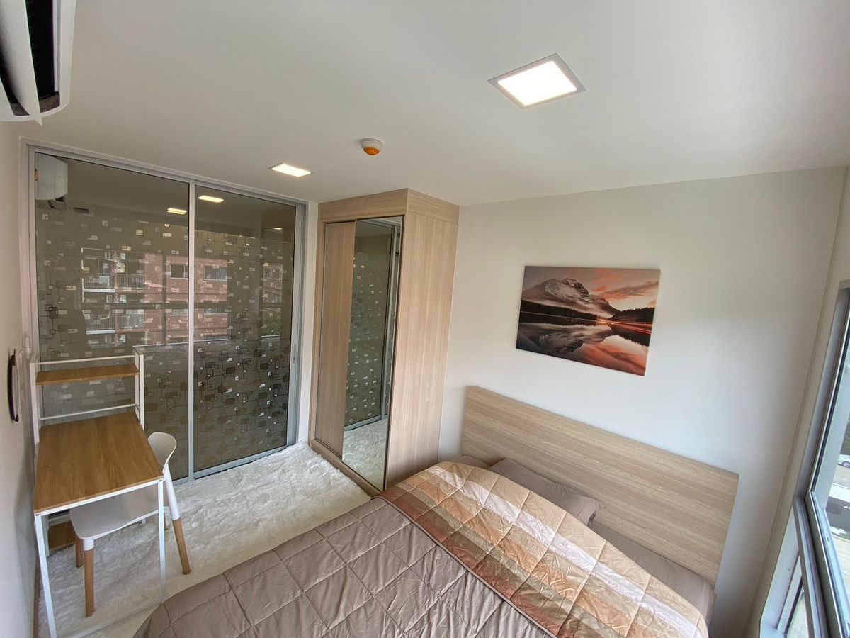For RentCondoPathum Thani,Rangsit, Thammasat : 🔥Pun #Plum Condo Rangsit Fresh, bedroom partition, fully decorated, near Bangkok University.