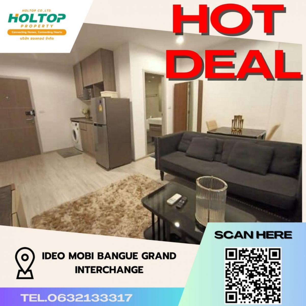 For RentCondoBang Sue, Wong Sawang, Tao Pun : P118Condo for rent Ideo Mobi Bangsue Grand Interchange