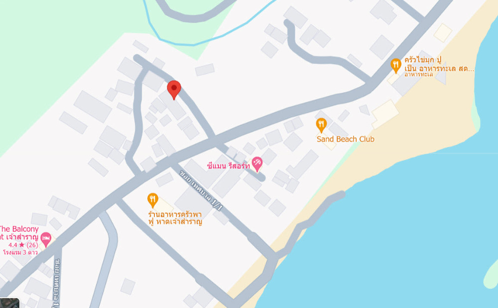 For SaleHotel&Apartment BusinessCha-am Phetchaburi : For sale: 6-room bungalow business with 114 sq.w. of land, Cha-am Beach, Phetchaburi, only 100 m. from the beach.