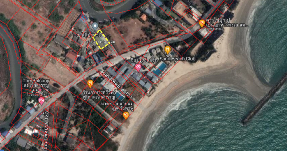 For SaleHotel&Apartment BusinessCha-am Phetchaburi : For sale: 6-room bungalow business with 114 sq.w. of land, Cha-am Beach, Phetchaburi, only 100 m. from the beach.