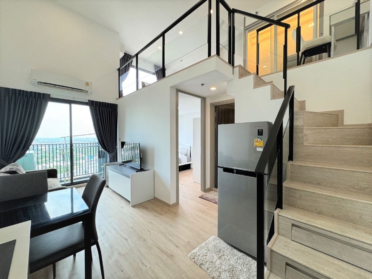 For RentCondoPattanakan, Srinakarin : 2bed duplex The Rich Rama 9 - Srinagarindra, 400m to apl Huamark (Rt-01)