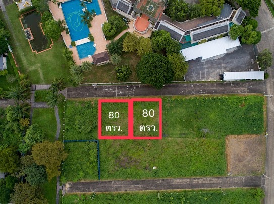 For SaleLandPhutthamonthon, Salaya : Land for sale, suitable for building a house, Panchathap Park Pinklao project, area 80 sq m., opposite the project Clubhouse, special price!!!