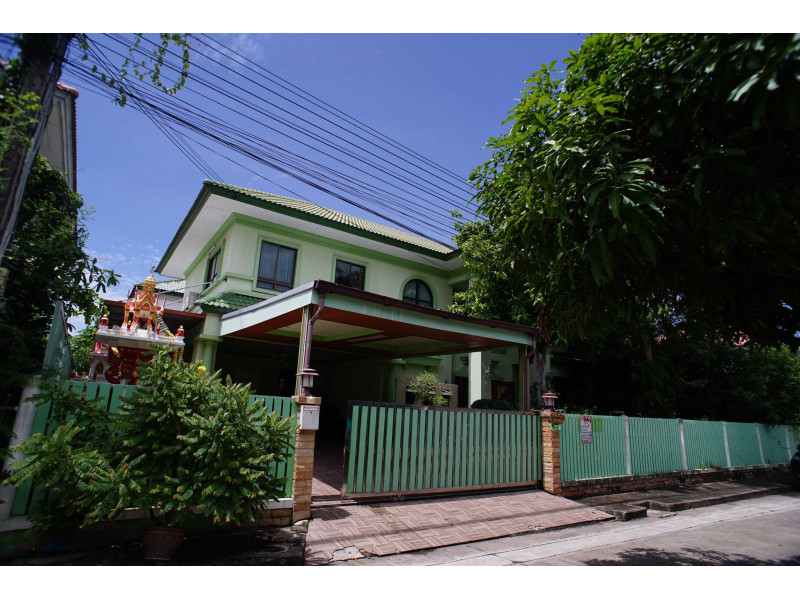 ขายบ้านสมุทรปราการ สำโรง : ขายด่วนบ้านเดี่ยว หมู่บ้านเพลสแอนด์พาร์ค ประชาอุทิศ 90