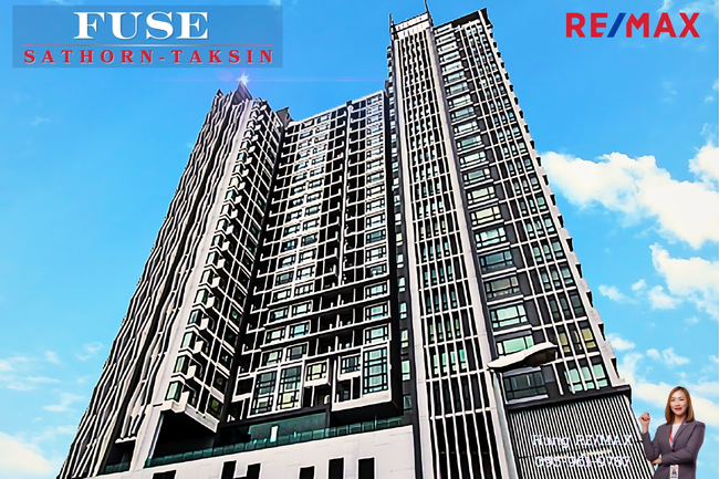 ขายคอนโดวงเวียนใหญ่ เจริญนคร : New! 2024 คอนโด ฟิวส์ สาทร ตากสิน (Condo FUSE Sathorn-Taksin) 35 Sq.m. 1 Bed 24Fl. BTS Wongwian Yai ถนนกรุงธนบุรี เดินทางเข้าเมืองง่าย 10นาที Price 3.4 MB.