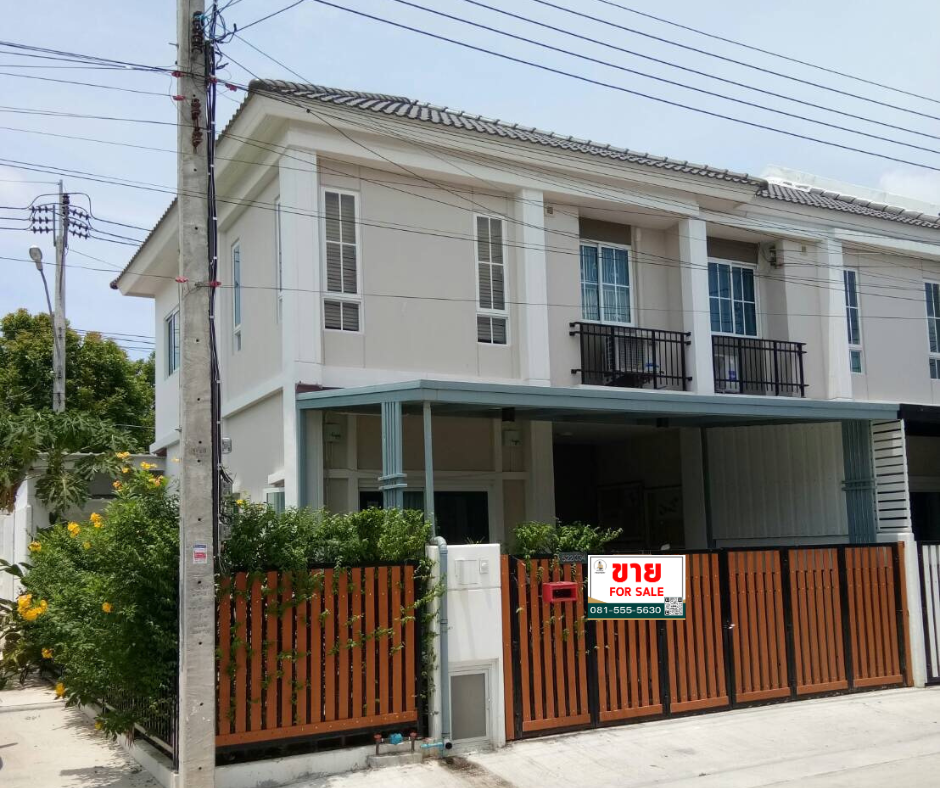ขายทาวน์โฮมสมุทรปราการ สำโรง : โครงการเดอะคอนเนค 52 บางนา-สุวรรณภูมิ บ้านหลังมุม เนื้อที่เยอะ พร้อมเข้าอยู่ !! ทำเลตลาดนัดเรือบิน