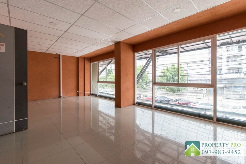 For SaleShop HouseMin Buri, Romklao : Commercial building 4 storey for sale The Wayra Ramkhamhaeng Suvarnabhuni, 2 Units, area 60 sqw 640 sqm, business district Near Siam Amazing Park, Seri Thai, Minburi : EL24S-038