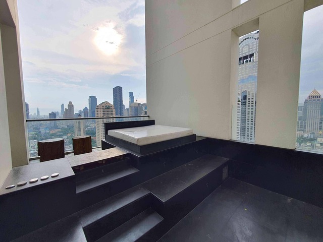 For RentCondoSathorn, Narathiwat : For Rent & Sale The Sukhothai Residences | 3 Beds | High floor | Jacuzzi in the balcony