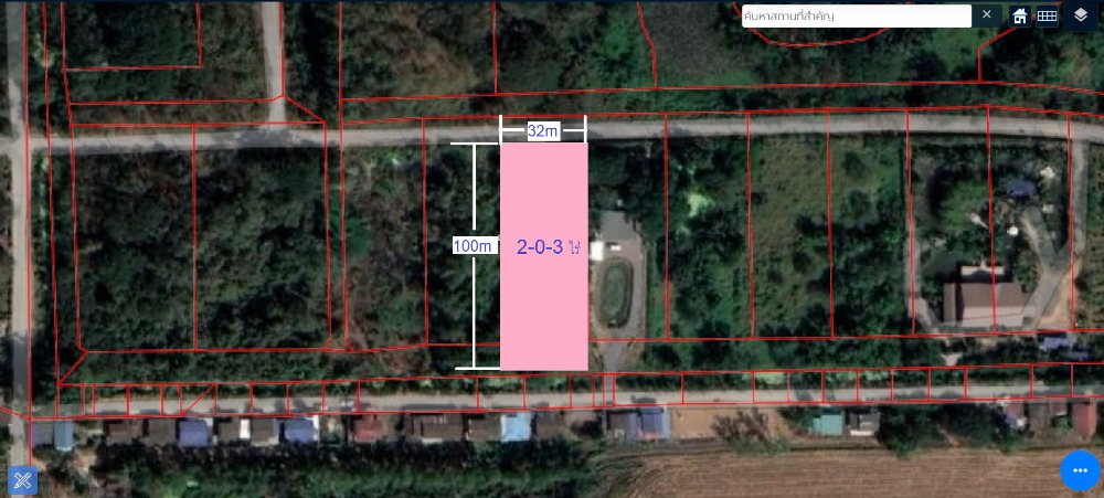 For SaleLandPathum Thani,Rangsit, Thammasat : Land for sale 2-0-3 rai, Khlong 3 East, Khlong Luang, Pathum Thani.