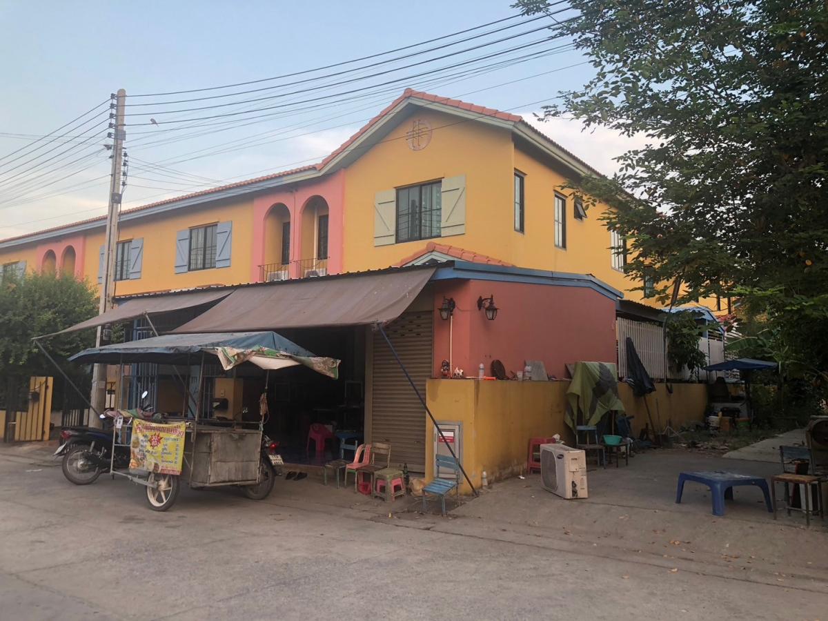 For SaleTownhomeAyutthaya : For sale: 2-storey townhouse, corner plot, Palazzetto Village, Wang Noi, Phahonyothin Road, Km. 64 (The Palazzetto Wang Noi ZET3)