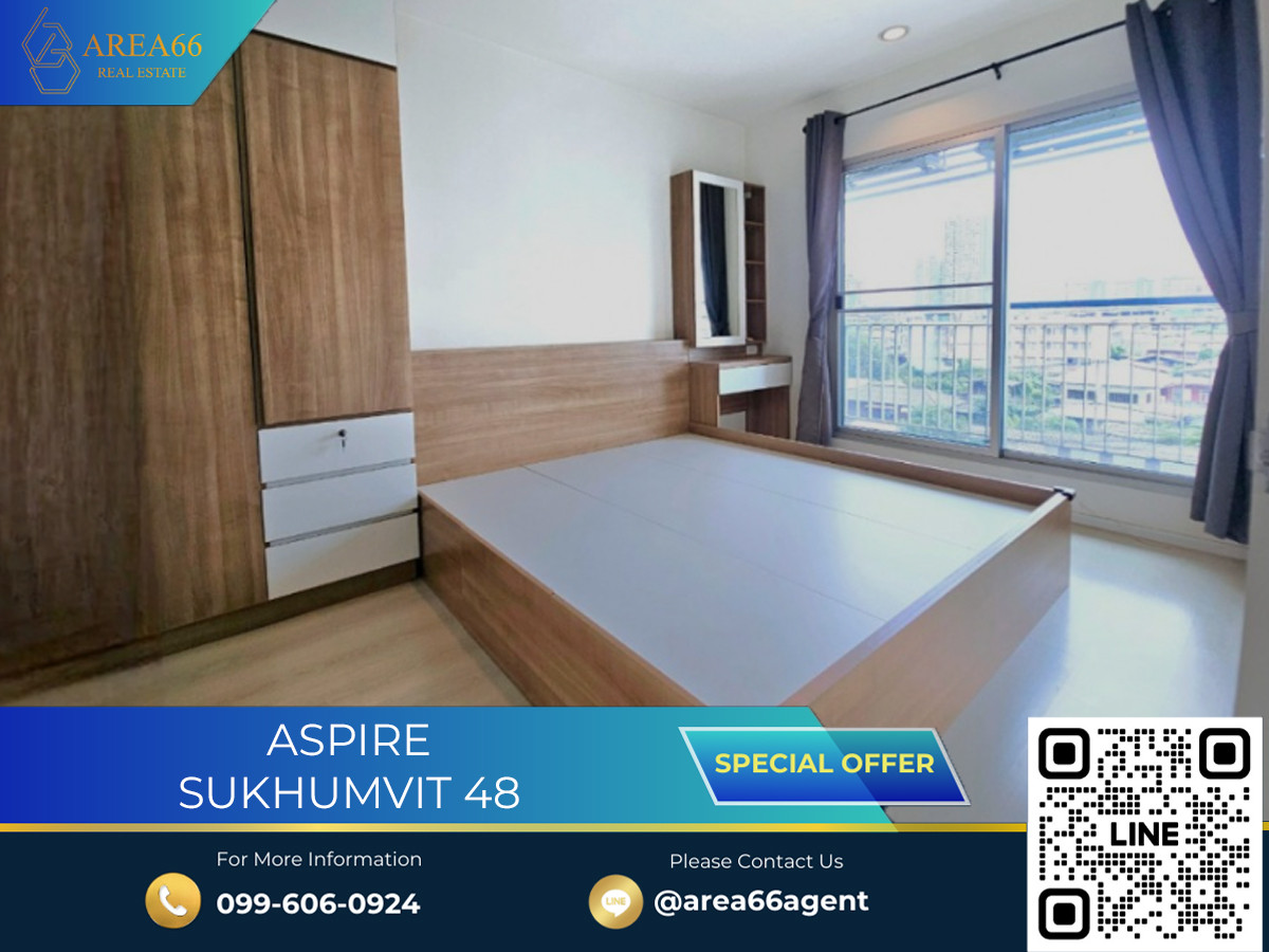 For SaleCondoOnnut, Udomsuk : 🔥 For sale!! Condo Aspire Sukhumvit 48