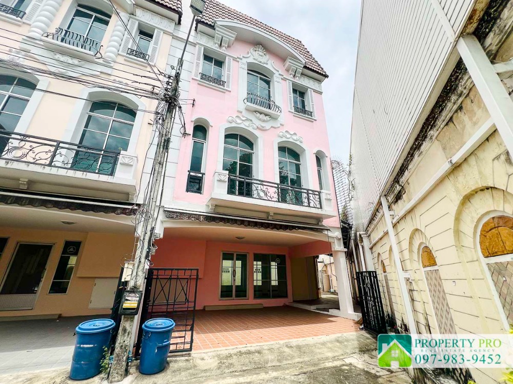 ขายทาวน์โฮมเกษตรศาสตร์ รัชโยธิน : ขาย บ้าน ทาวน์โฮม 3 ชั้น บ้านกลางเมือง Monte Carlo รัชวิภา ขนาด 54 ตรว 282 ตรม หลังริม ใกล้ SRT วัดเสมียนนารี เกษตรศาสตร์ ประชาชื่น วิภาวดีรังสิต จตุจักร หมอชิต : EL24S-040