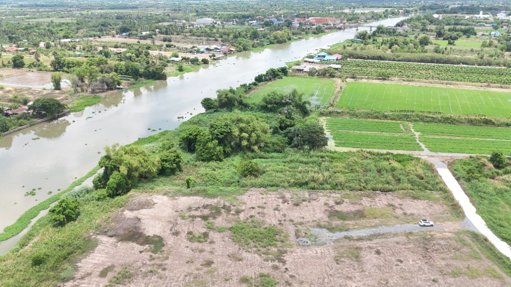ขายที่ดินนครปฐม : ขาย-ให้เช่า ที่ริมแม่น้ำท่าจีน ใกล้ตลาดน้ำลำพญา