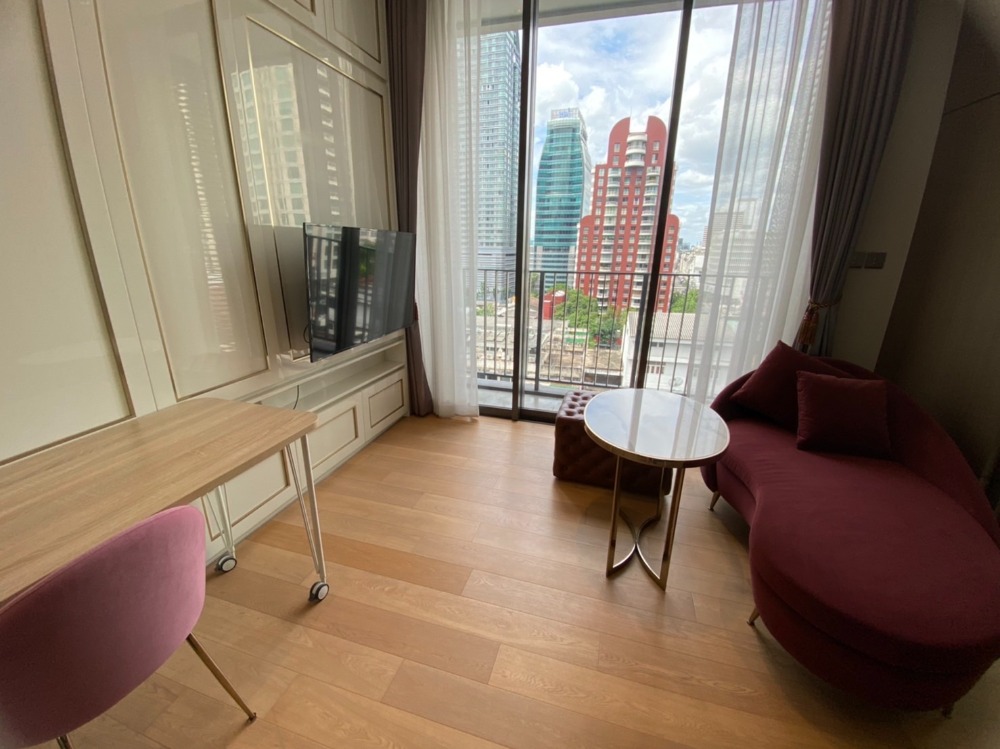 For RentCondoWitthayu, Chidlom, Langsuan, Ploenchit : For rent, 1 bedroom, fully furnished, ready to move in