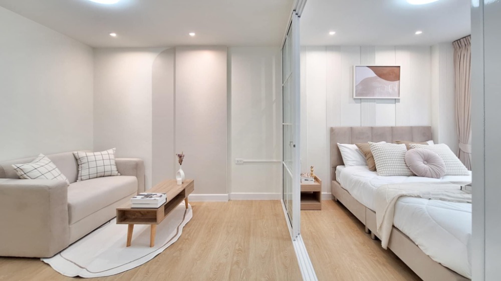 For SaleCondoNawamin, Ramindra : Condo for sale, Lumpini Town, Ram Intra-Lak Si, beautiful room, complete with electrical appliances and furniture