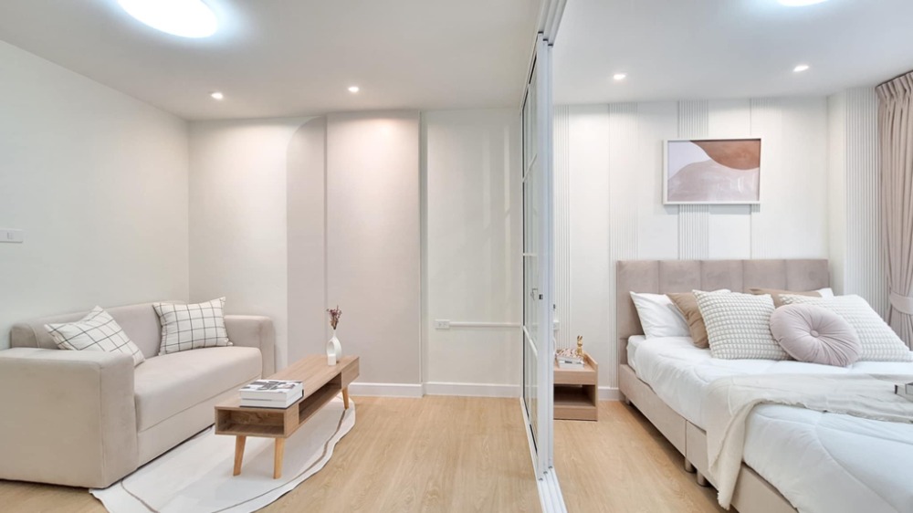 For SaleCondoNawamin, Ramindra : Condo for sale, Lumpini Town, Ram Intra-Lak Si, beautiful room, complete with electrical appliances and furniture