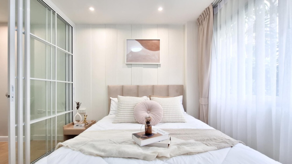 For SaleCondoNawamin, Ramindra : Condo for sale, Lumpini Town, Ram Intra-Lak Si, beautiful room, complete with electrical appliances and furniture