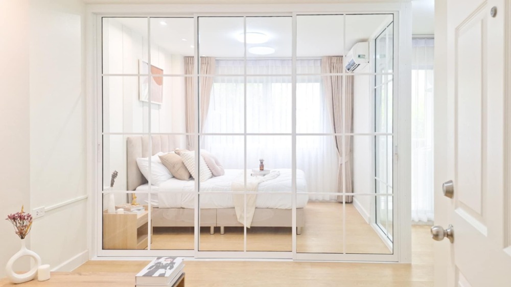 For SaleCondoNawamin, Ramindra : Condo for sale, Lumpini Town, Ram Intra-Lak Si, beautiful room, complete with electrical appliances and furniture