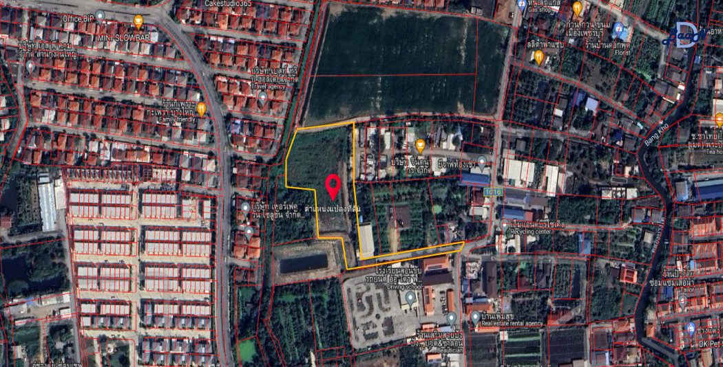 For SaleLandNonthaburi, Bang Yai, Bangbuathong : Land for sale in Bang Yai, 4 rai 1 ngan 96 sq m, next to a housing development.