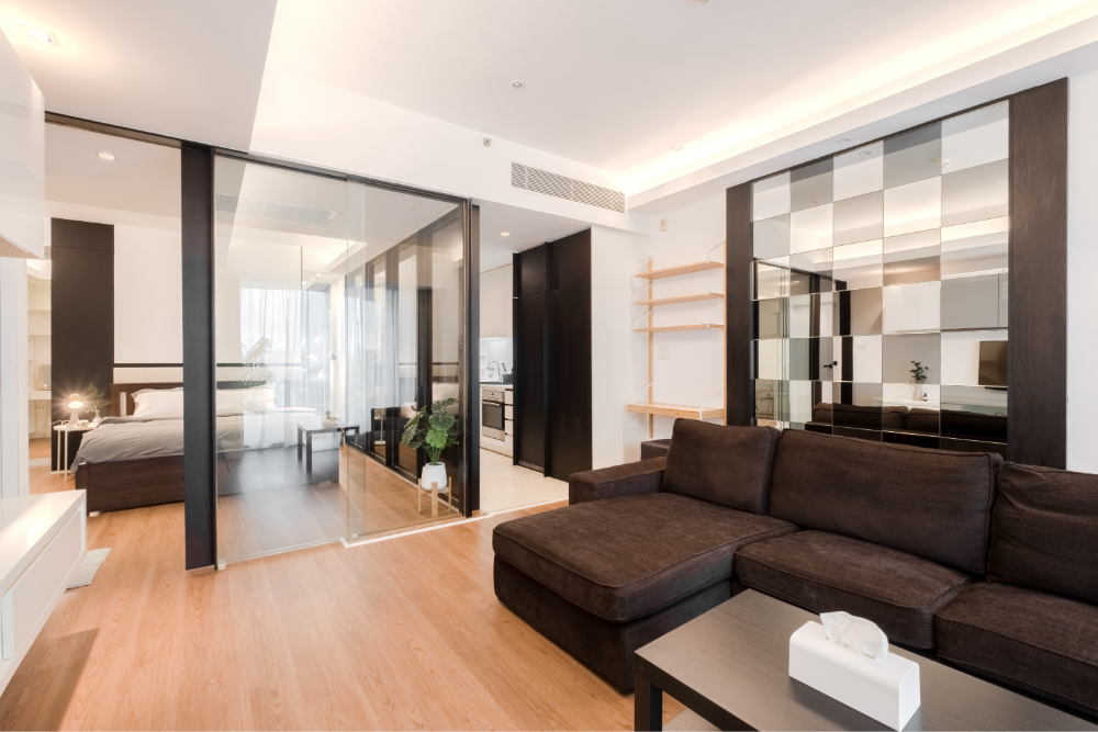 For RentCondoRama3 (Riverside),Satupadit : 👑 The Pano Rama 3 👑 1 bedroom, 1 bathroom, large room, 60 sq m., decorated in a simple, luxurious style, comfortable to live in, complete furniture