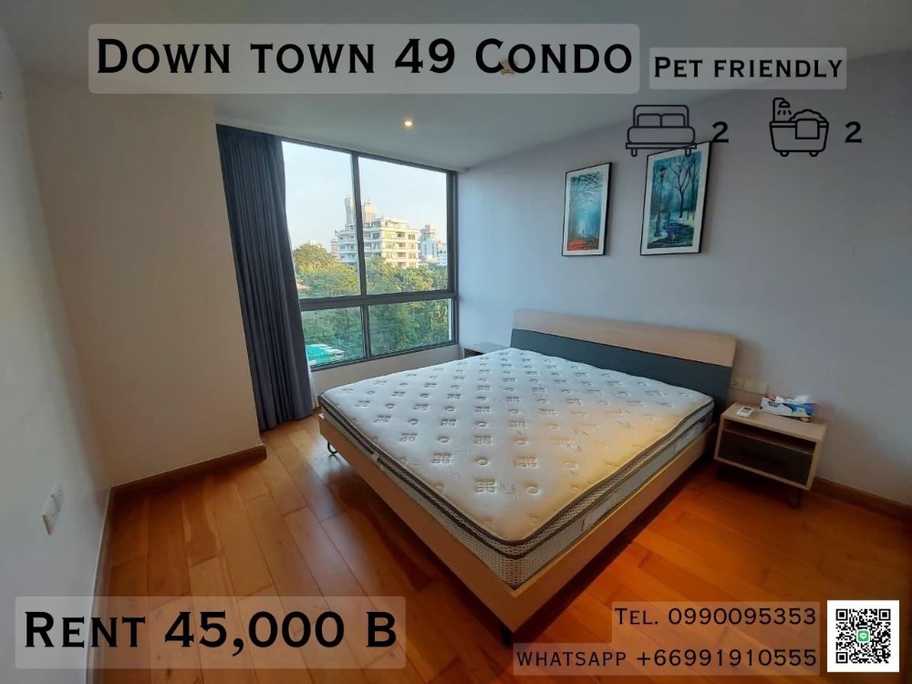 For RentCondoSukhumvit, Asoke, Thonglor : Downtown 49 Condo (Pet Friendly) for Rent